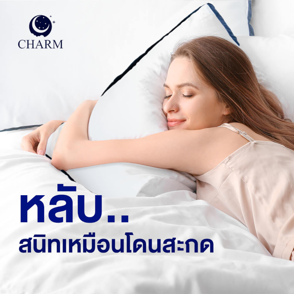 หมอนสุขภาพ CHARM HYPNOSIS ไมโครเจล 700 กรัม ขนาด 19
